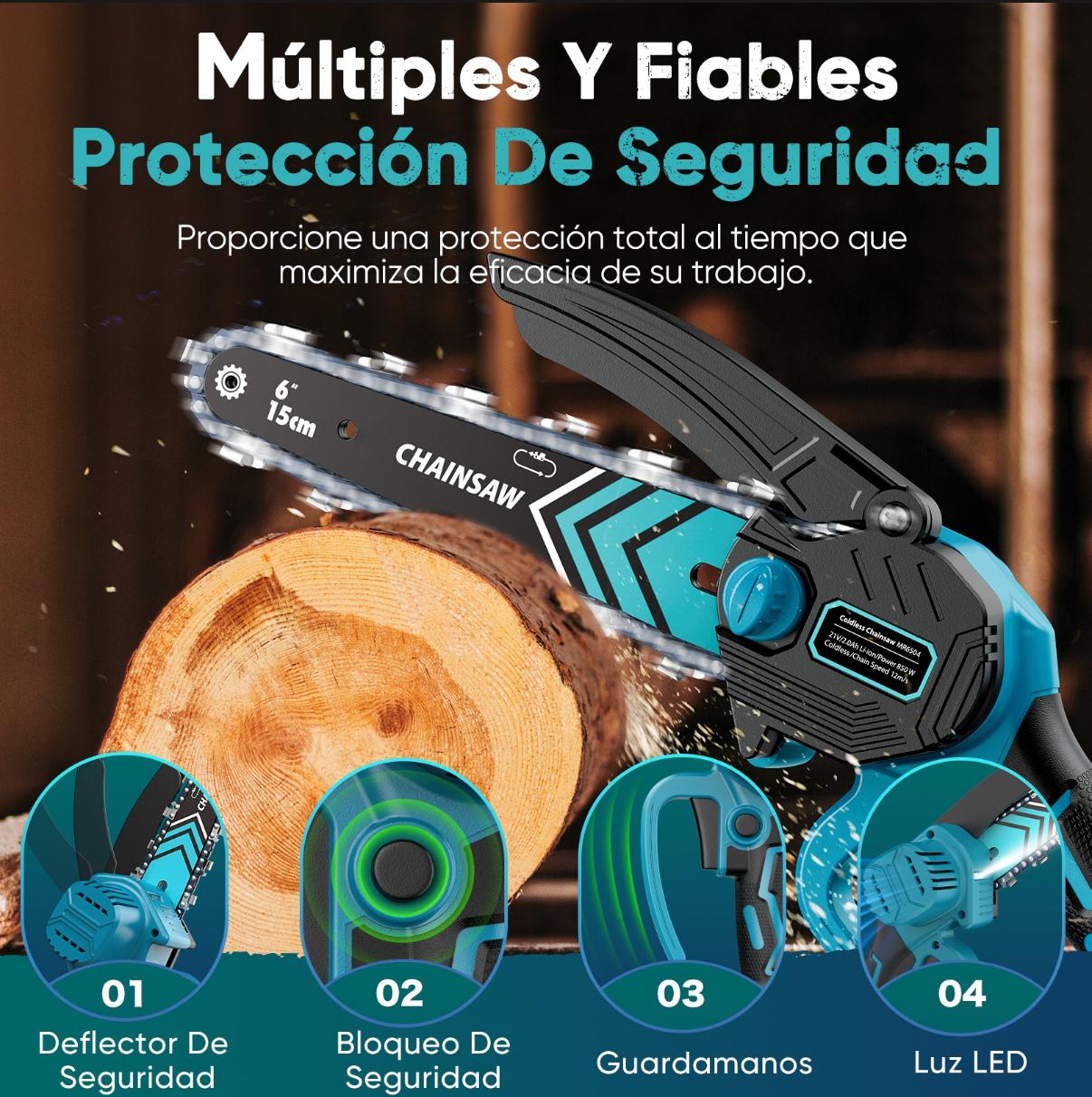 Moto Sierra Electrica - Doble Batería Recargable
