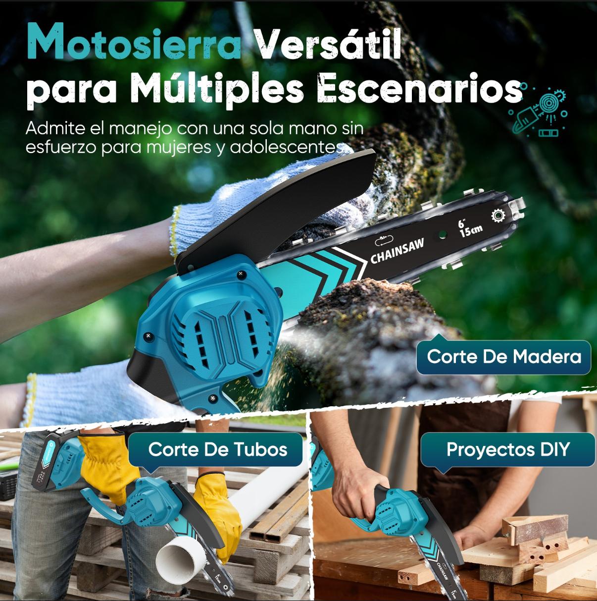 Moto Sierra Electrica - Doble Batería Recargable